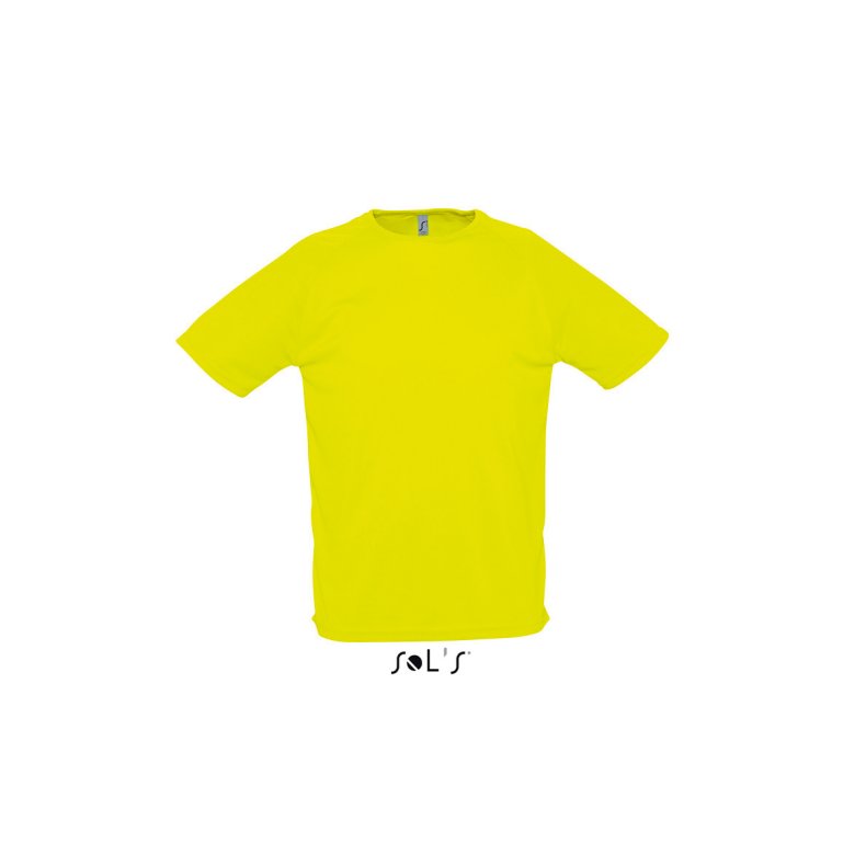 Sports T-shirt Sols Sporty Unisex  Neon Yellow 3XL