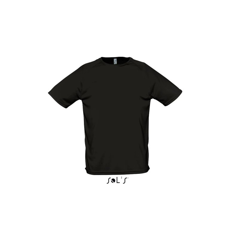 Sports T-shirt Sols Sporty Unisex  Black 3XL