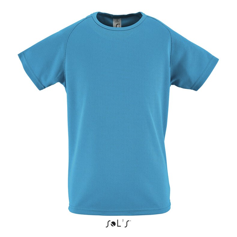 Sports T-shirt til junior/ b�rn- mange farver  Aqua 10