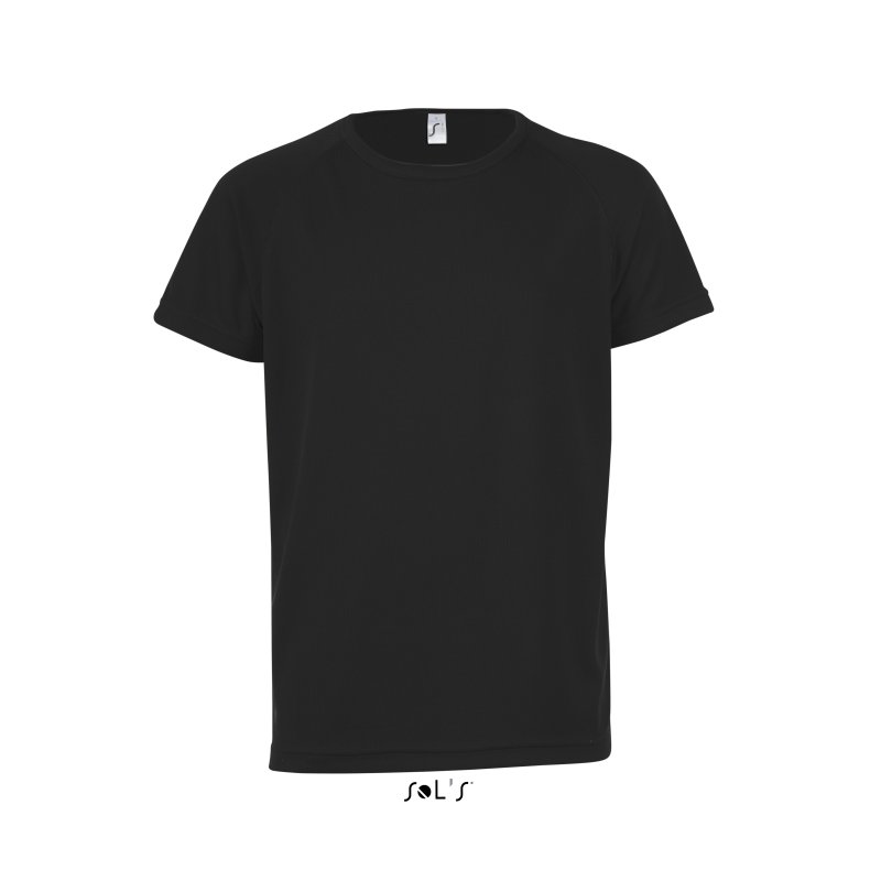 Sports T-shirt til junior/ b�rn- mange farver  Black 12