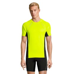 L�be T-shirt Sols Sydney Men - 01414 - Neon Yellow