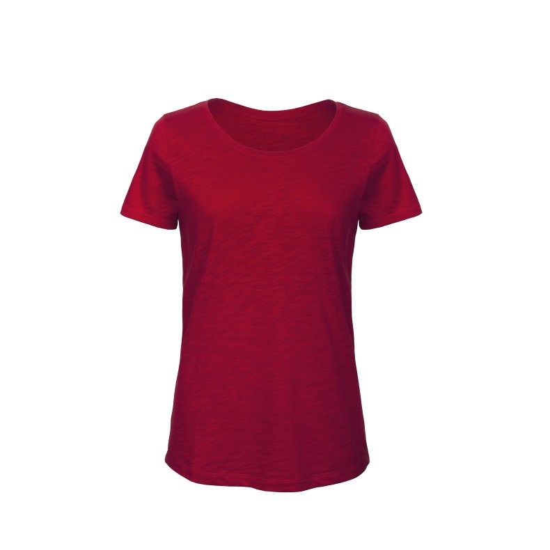 T-Shirt B&C Inspire Slub T /women - Chic Red