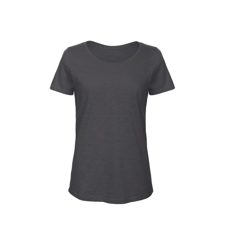 T-Shirt B&C Inspire Slub T /women - Chic Anthracite