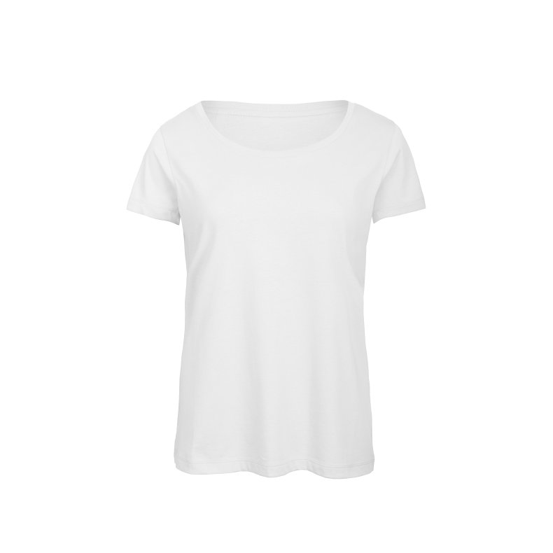 T-Shirt B&C TW056 Triblend /Women - White