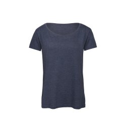 T-Shirt B&C TW056 Triblend /Women - Heather Navy
