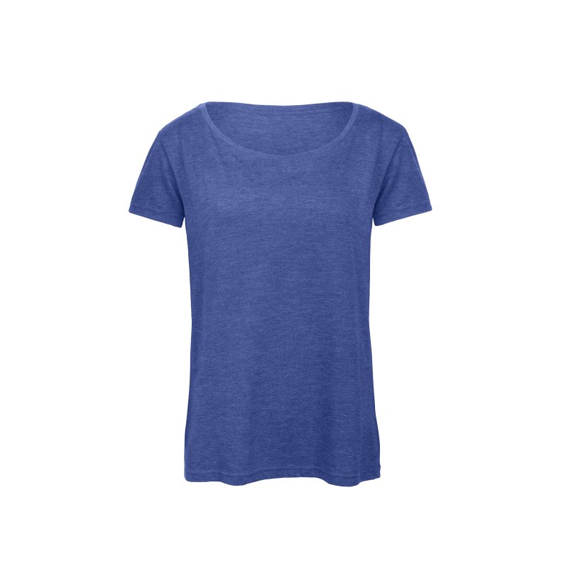 T-Shirt B&C TW056 Triblend /Women - Heather Royalblue