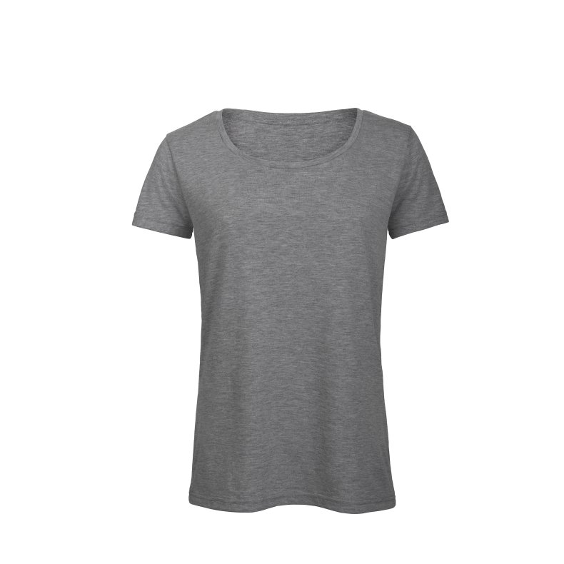 T-Shirt B&C TW056 Triblend /Women - Heather Light Grey