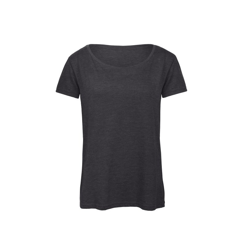 T-Shirt B&C TW056 Triblend /Women - Heather Dark Grey