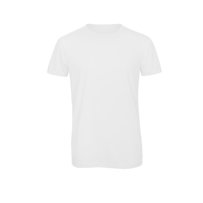 T-Shirt B&C TM055 Triblend /Men - White