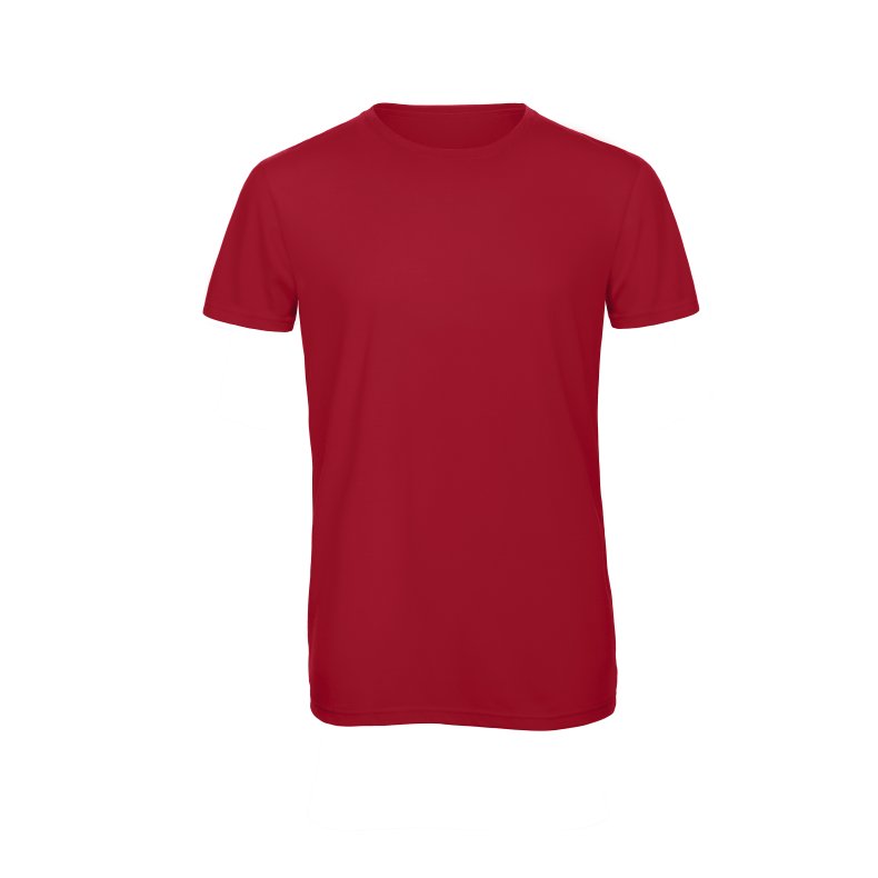 T_Shirt B&C TM055 Triblend /Men - Red