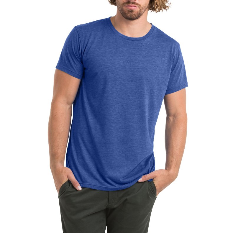 T-Shirt B&C TM055 Triblend /Men - Heather Royalblue