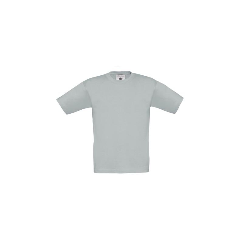 T-shirt til brn B&C Exact 190 /Kids - Pacific Grey