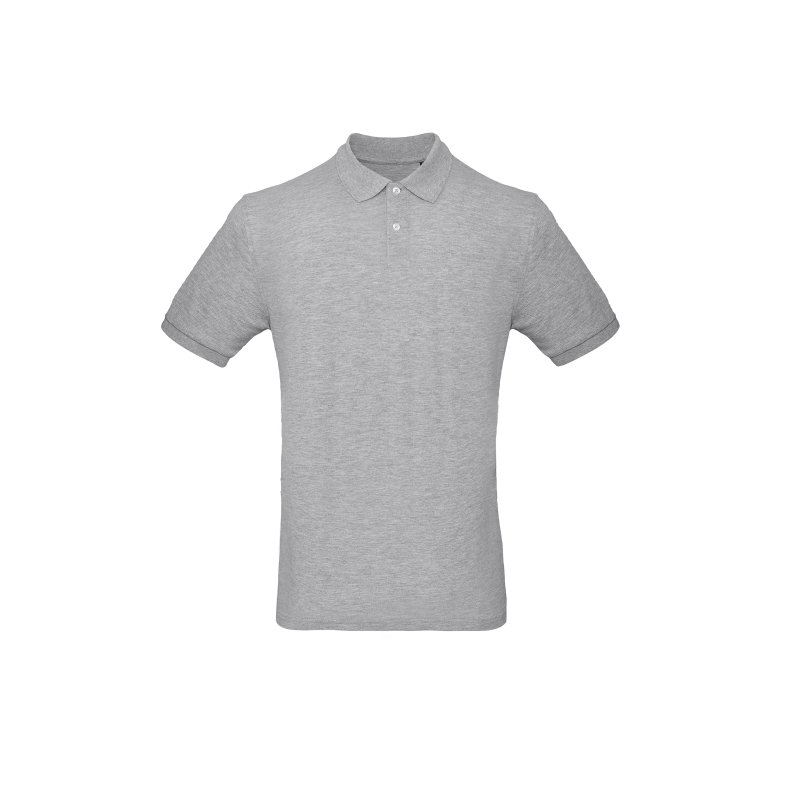 Herre Polo B&C Inspire Polo /Men Heather Grey M