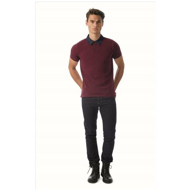 B&C DNM Forward /Men - Denim/Burgundy