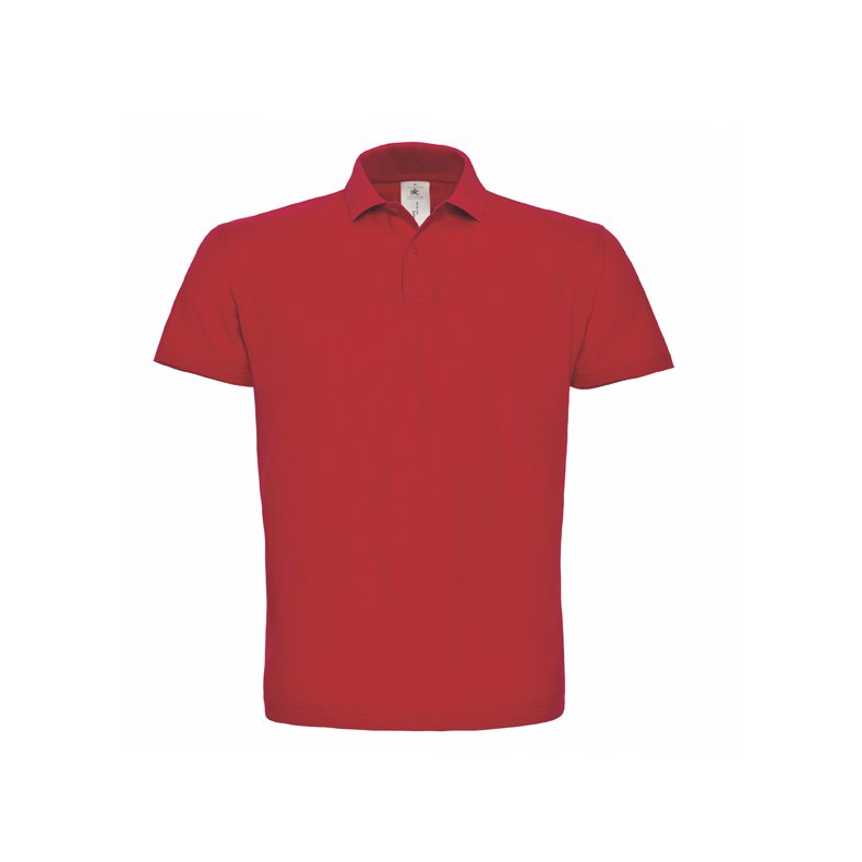 Herre og Dame Polo / Unisex Polo / B&C ID.001 Red S
