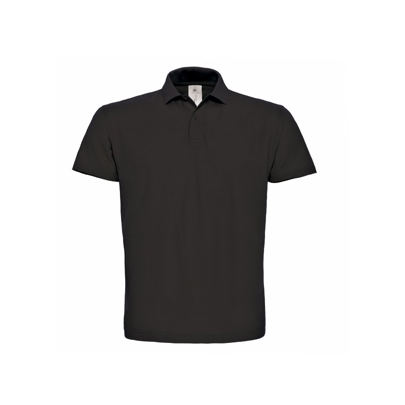 Herre og Dame Polo / Unisex Polo / B&C ID.001 Black L