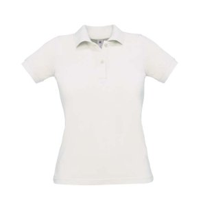 Dame Polo B&C Safran Pure /Women - White