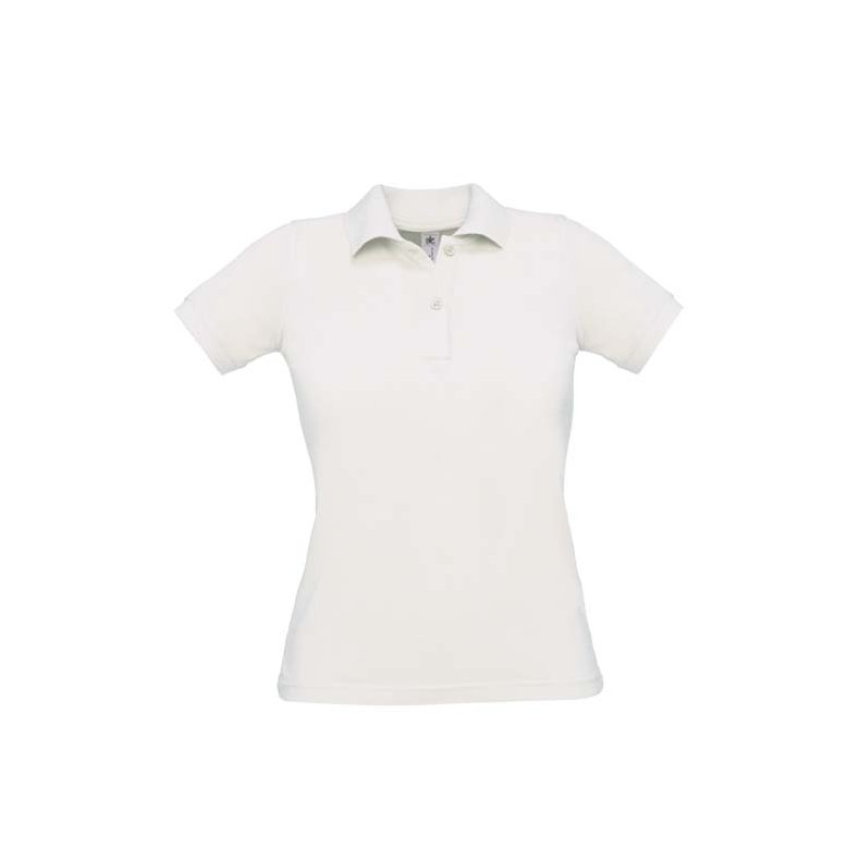 Dame Polo B&C Safran Pure /Women - White