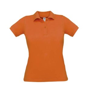 Dame Polo B&C Safran Pure /Women - Pumpkin Orange