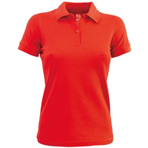 Dame Polo B&C Safran Pure /Women - Red