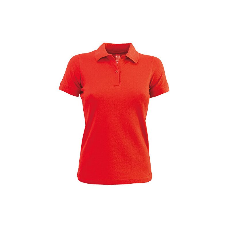 Dame Polo B&C Safran Pure /Women - Red