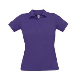 Dame Polo B&C Safran Pure /Women - Purple