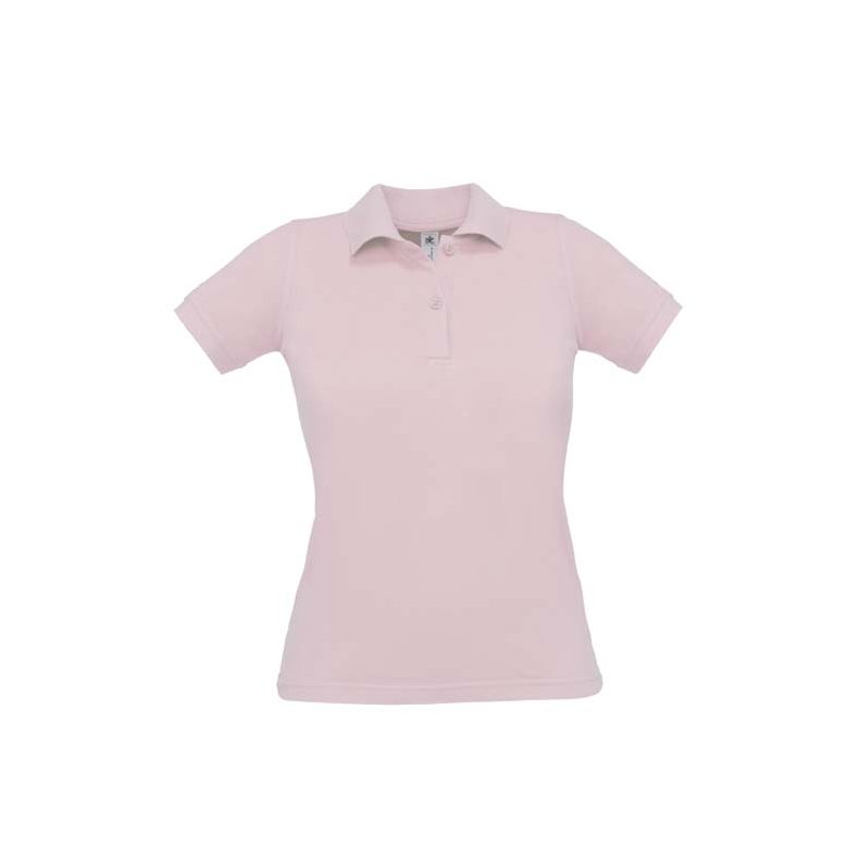 Dame Polo B&C Safran Pure /Women - Pink Sixties