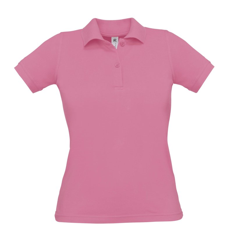 Dame Polo B&C Safran Pure /Women - Pixel Pink