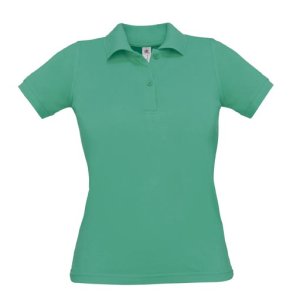 Dame Polo B&C Safran Pure /Women - Pacific Green