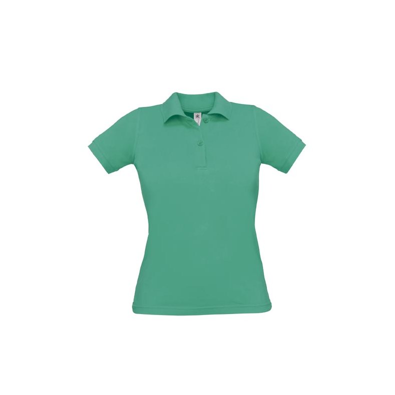 Dame Polo B&C Safran Pure /Women - Pacific Green