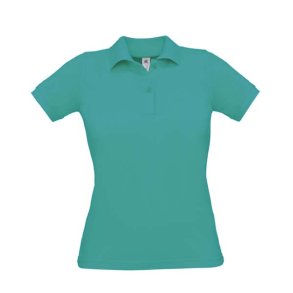 Dame Polo B&C Safran Pure /Women - Real Turquoise