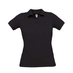 Dame Polo B&C Safran Pure /Women - Black