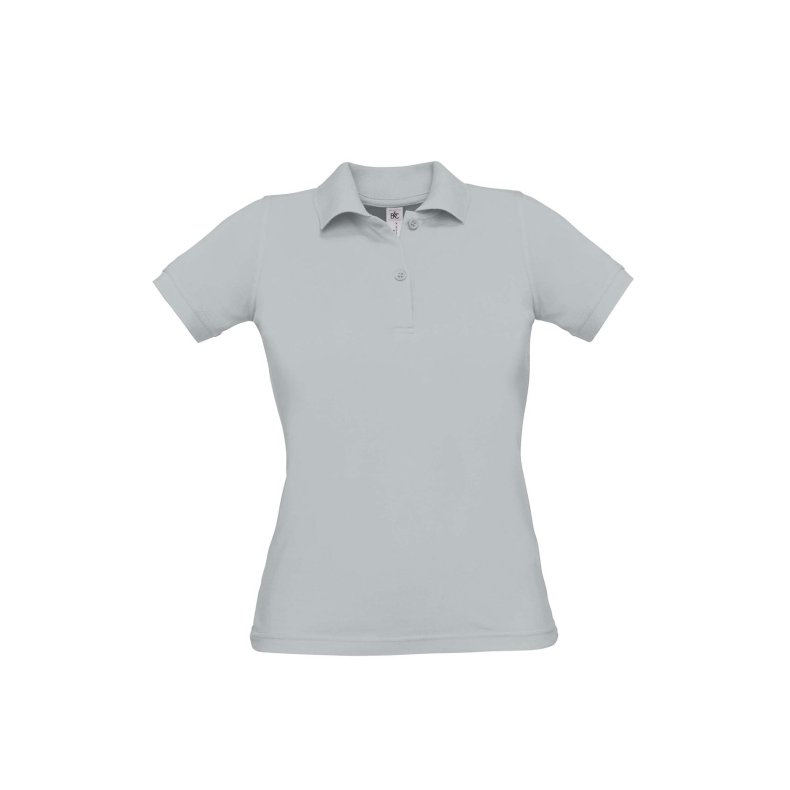 Dame Polo B&C Safran Pure /Women - Pacific Grey