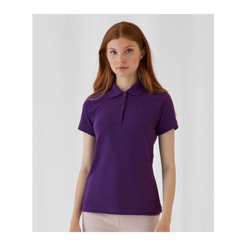 Dame Polo B&C Safran Pure /Women - Purple