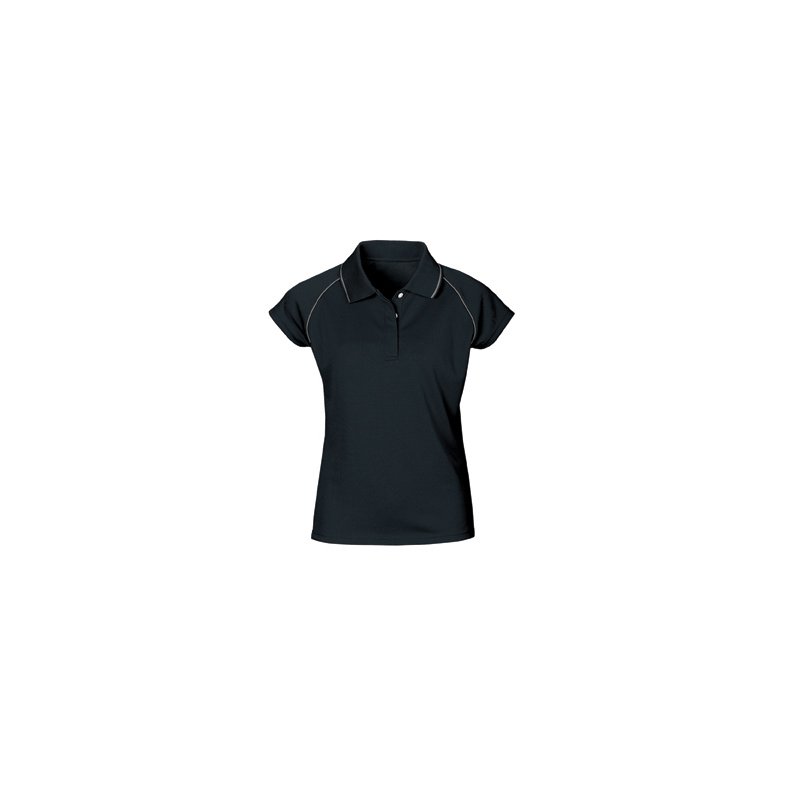 Dame Polo Stormtech GPX-2W Coolmax Polo - Black/Iron