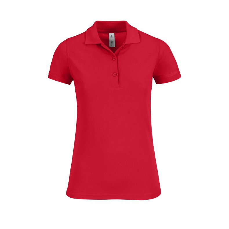 Dame Polo / B&C Safran Timeless /Women Red M