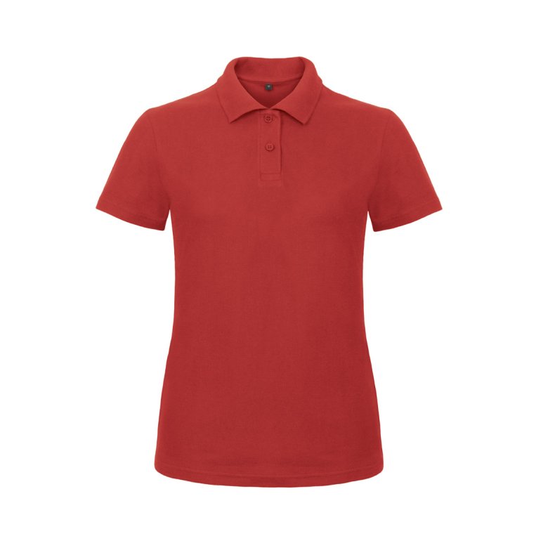 Dame Polo B&C ID.001 /Women - Red