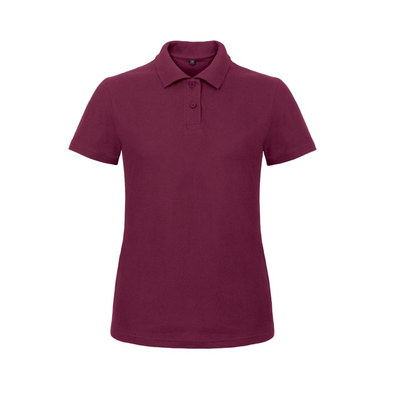 Dame Polo B&C ID.001 /Women - Wine