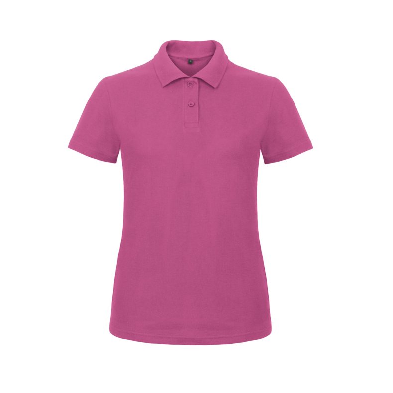 Dame Polo B&C ID.001 /Women - Fuchsia