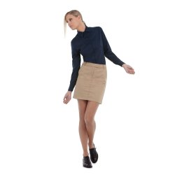 Dame skjorte B&C Sharp LSL /Women - Black