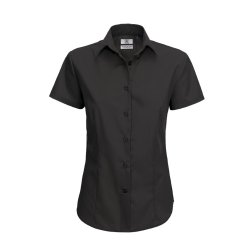 Dame skjorte Smart SSL /Women B&C - Black