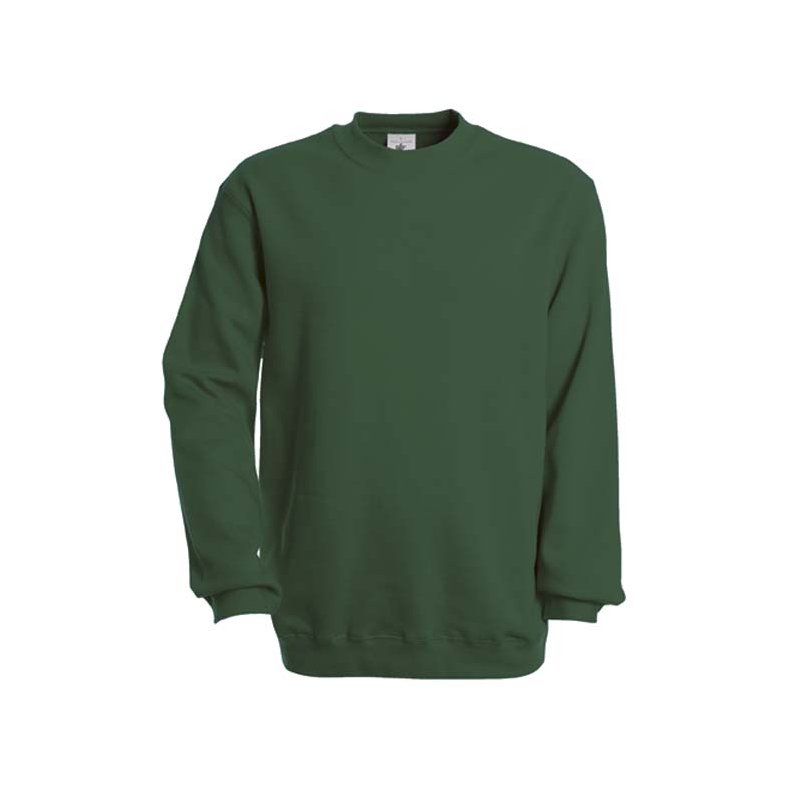 Herre og Dame Sweatshirt / Unisex Sweatshirt B&C Set In - Bottle Green / Flaske Grn