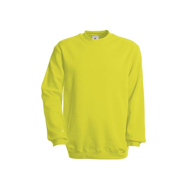 Herre og Dame Sweatshirt / Unisex Sweatshirt B&C Set In - Pixel Lime