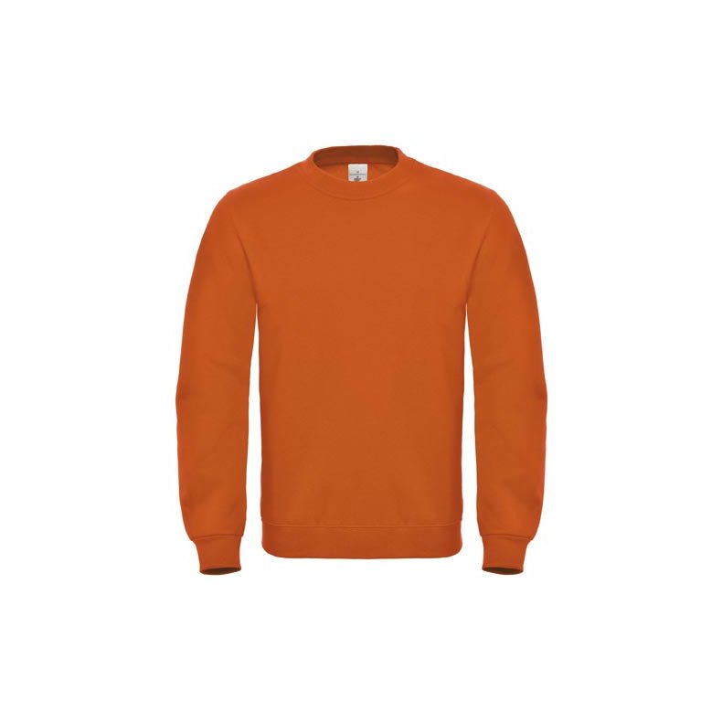 Sweat med rund hals B&C ID.002 - Orange