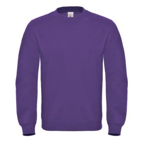 Sweat med rund hals B&C ID.002 - Purple