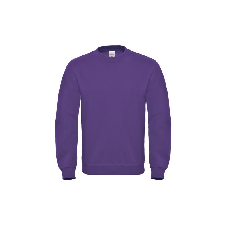 Sweat med rund hals B&C ID.002 - Purple