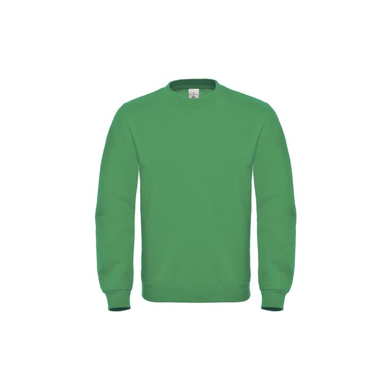 Sweat med rund hals B&C ID.002 - Kellygreen