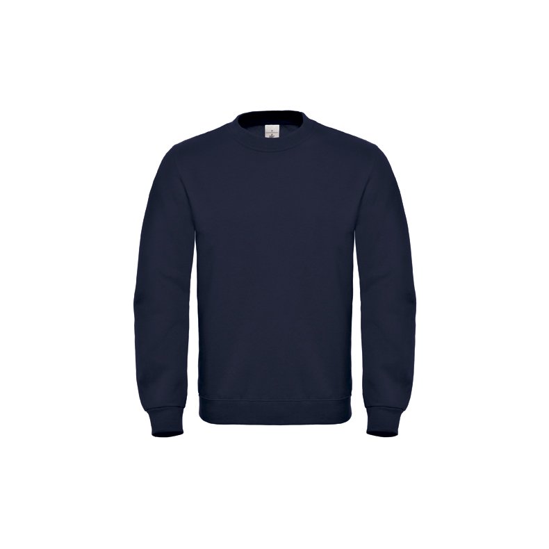 Sweat med rund hals B&C ID.002 Navy XL