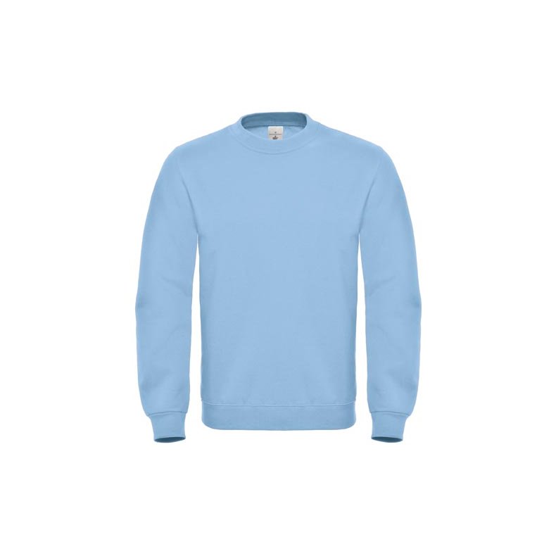 Sweat med rund hals B&C ID.002 - Light-Blue