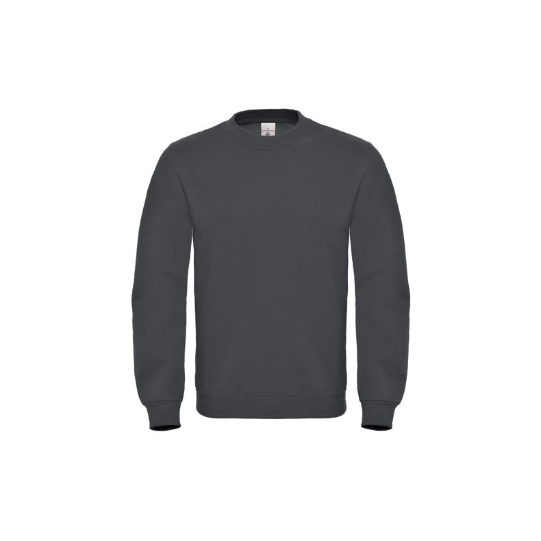 Sweat med rund hals B&C ID.002 Anthracite XS